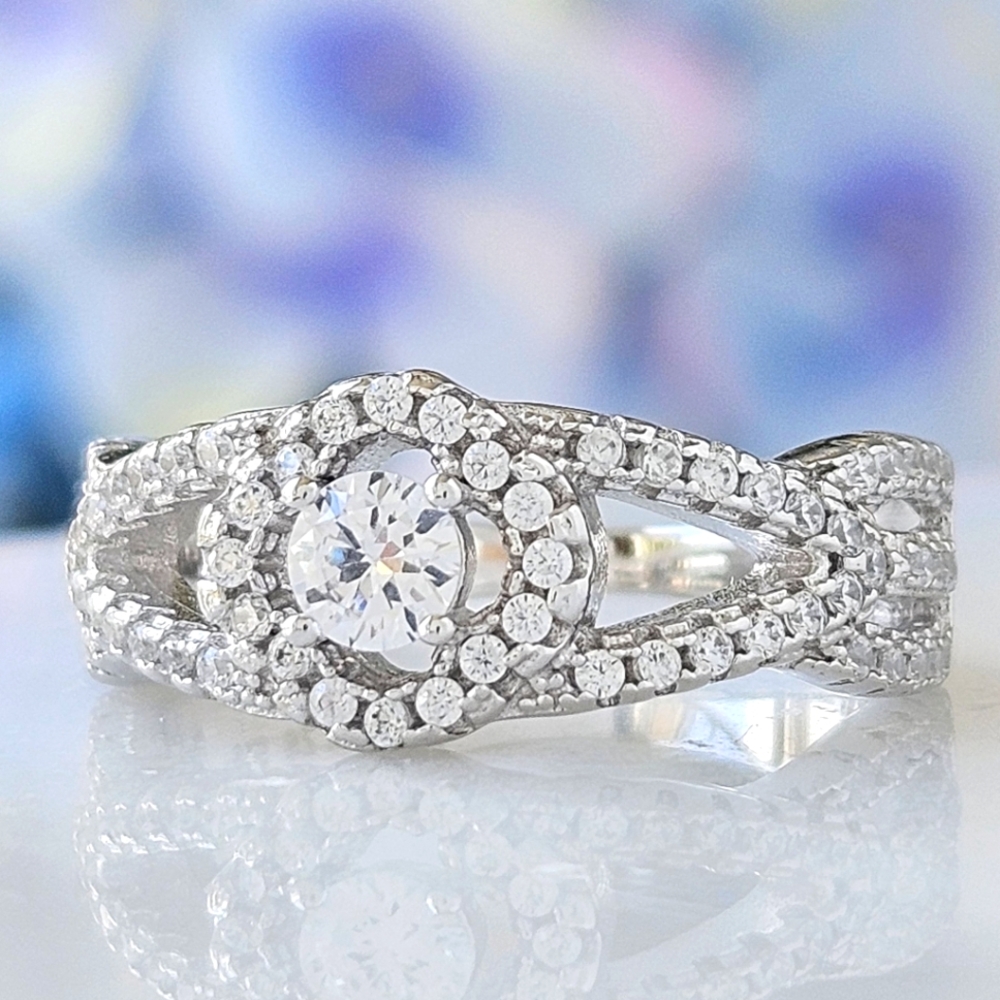Classic Evil Eye Style ring, solid 925 Sterling Silver Charmed Aroma